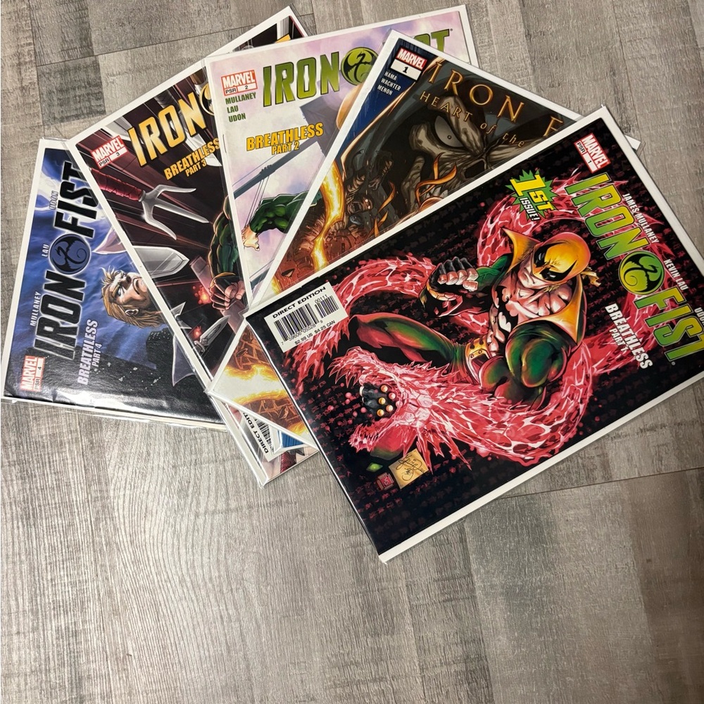 Marvel Iron Fist Comic Book Set with issue #1 Heart of the Dragon